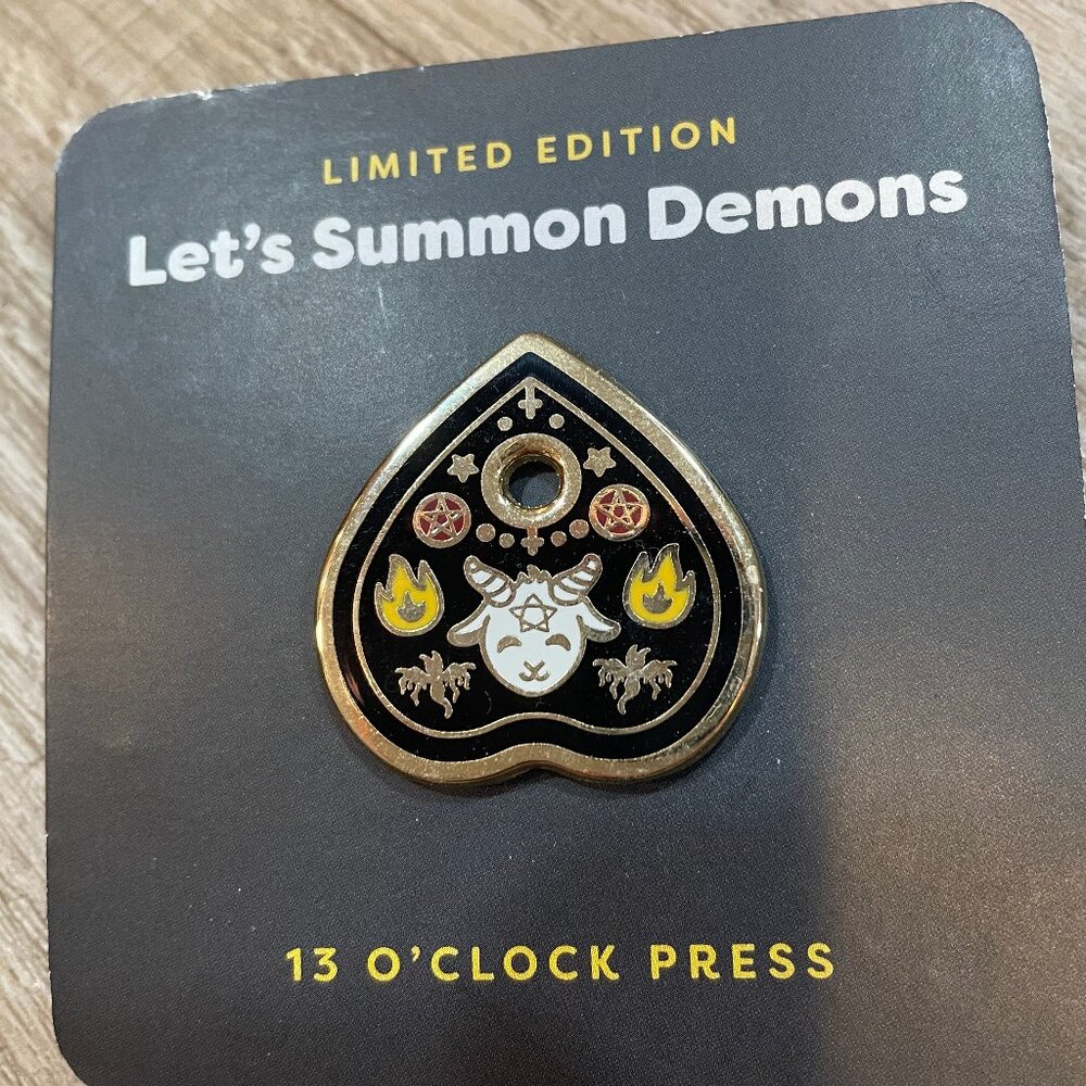 Creepy Cute Planchette Enamel Pin